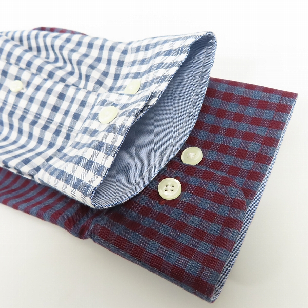 実際に弊社で買取させて頂いたBROOKS BROTHERS/ブルックスブラザーズ チェック柄 長袖シャツ /L 2点セットの画像 5枚目