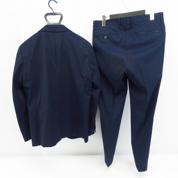 実際に弊社で買取させて頂いたEDIFICE/エディフィス SOLOTEX ウール混 テーラードジャケット/パンツ セットアップスーツ/Mの画像 1枚目