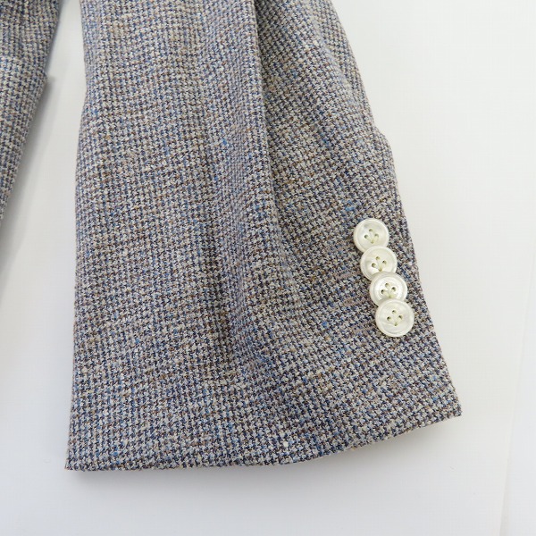 実際に弊社で買取させて頂いたSOVEREIGN UNITED ARROWS/ユナイテッドアローズ リネン混 3Bテーラードジャケット/52の画像 5枚目