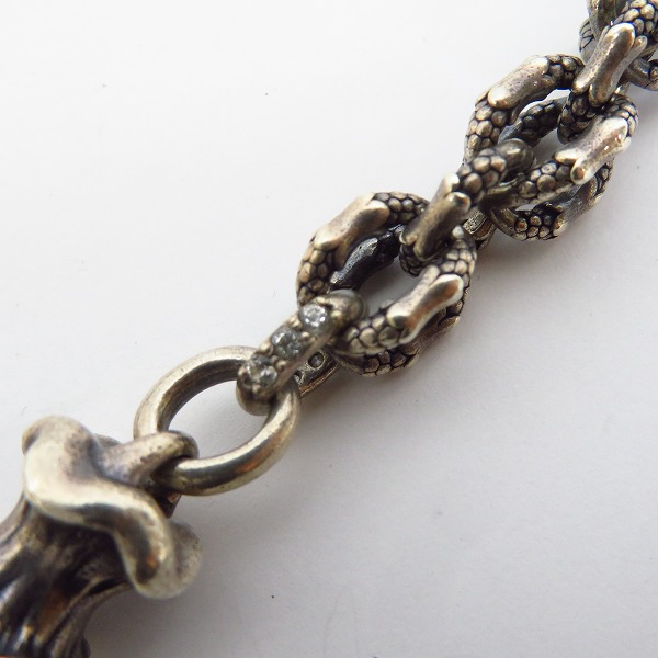 実際に弊社で買取させて頂いたBloody Mary/ブラッディマリー ナイトレイヴン ウォレットチェーン 大烏 ｗ/ストーンの画像 7枚目