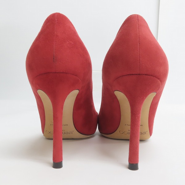 実際に弊社で買取させて頂いたJIMMY CHOO/ジミーチュウ スウェード パンプス レッド 35の画像 1枚目