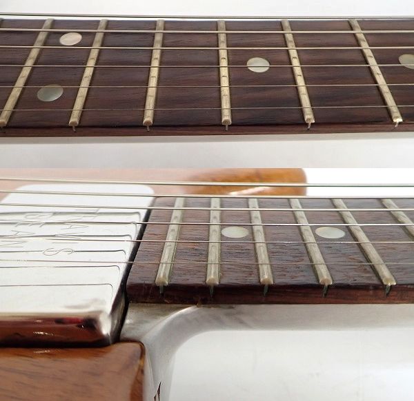 実際に弊社で買取させて頂いた★【難有り】TRAVIS BEAN/トラビスビーン アルミネック エレキギター ハードケース付の画像 3枚目