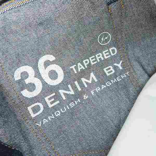 実際に弊社で買取させて頂いたVANQUISH×fragment design/ヴァンキッシュ×フラグメント クラッシュ/リペア加工 デニムパンツ VFP4013/36の画像 5枚目