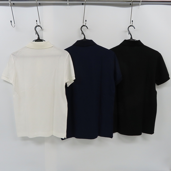 実際に弊社で買取させて頂いた【未使用含む】LACOSTE/ラコステ S/S 半袖 ポロシャツ ネイビー/ブラック/ホワイト Size：3 3点セットの画像 1枚目
