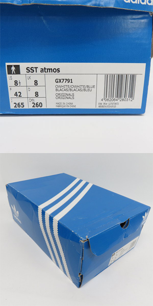 実際に弊社で買取させて頂いた【未使用】adidas/アディダス SST atmos SUPERSTAR "Mt. FUJI" GX7791/26.5の画像 9枚目