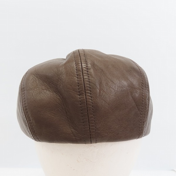 実際に弊社で買取させて頂いたCUSTOM MADE FOR CA4LA/カスタムメイド KNOX/ノックス MI-HUN-HL ホースレザー 帽子 NOX-00390/59cmの画像 2枚目