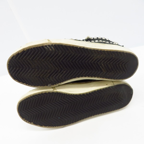 実際に弊社で買取させて頂いたGOLDEN GOOSE/ゴールデングース GGDB サイドジップ レザースニーカー/38の画像 2枚目