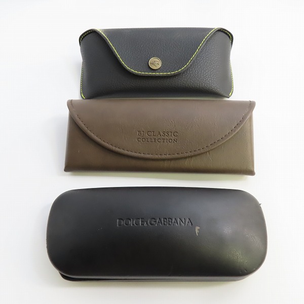 実際に弊社で買取させて頂いたグッチ/コーチ/バーバリー/モスコット/ドルガバ/ウノピゥウノウグァーレトレ他 メガネケース 9点セットの画像 3枚目