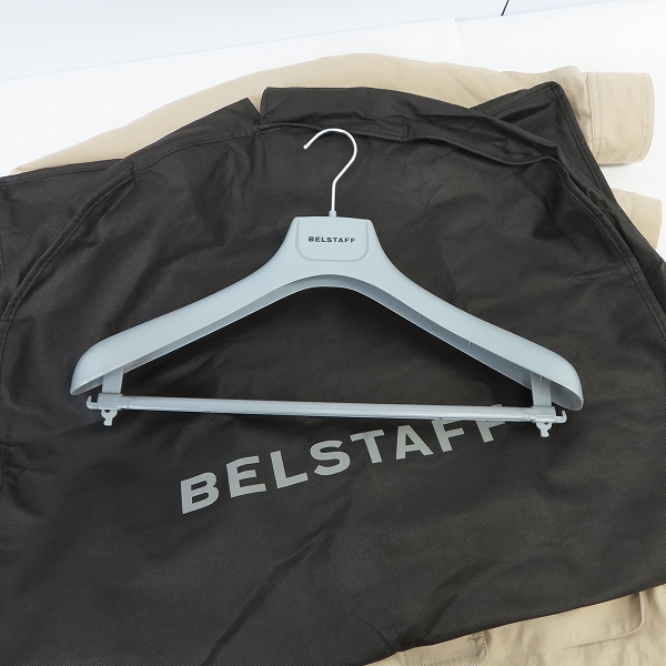 実際に弊社で買取させて頂いたBELSTAFF/ベルスタッフ リネンサファリスーツ セットアップ ベージュ 38/31の画像 8枚目