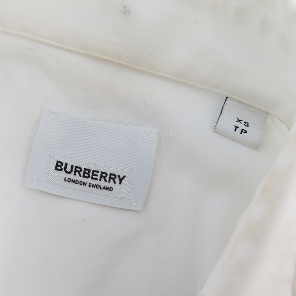 実際に弊社で買取させて頂いた【JPタグ】BURBERRY/バーバリー エンブロイダリー モノグラム 長袖シャツ 8028558/XSの画像 2枚目
