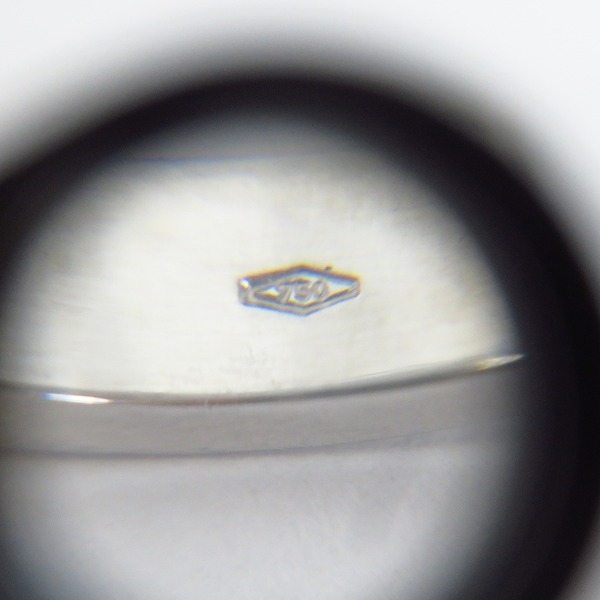 実際に弊社で買取させて頂いたBVLGARI/ブルガリ リング ダブルロゴ 1ダイヤ 750WG 15.5号の画像 6枚目