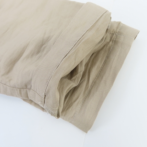 実際に弊社で買取させて頂いたBELSTAFF/ベルスタッフ リネンサファリスーツ セットアップ ベージュ 38/31の画像 7枚目