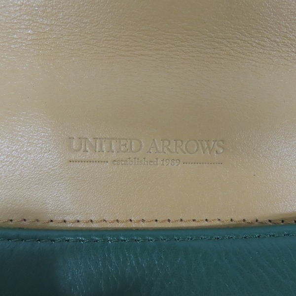 実際に弊社で買取させて頂いたUNITED ARROWS/ユナイテッドアローズ 二つ折り レザークラッチバッグ BLEUETの画像 3枚目
