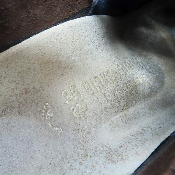 実際に弊社で買取させて頂いたBIRKENSTOCK/ビルケンシュトック LONDON スウェード×レザー シューズ/22.5の画像 5枚目