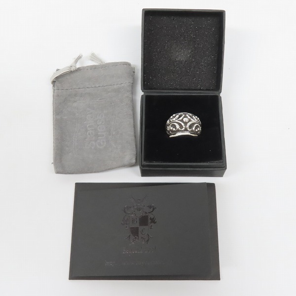 実際に弊社で買取させて頂いた【ギャラ付き】STANLEY GUESS/スタンリーゲス リムドフィリグリー リング/21号の画像 9枚目