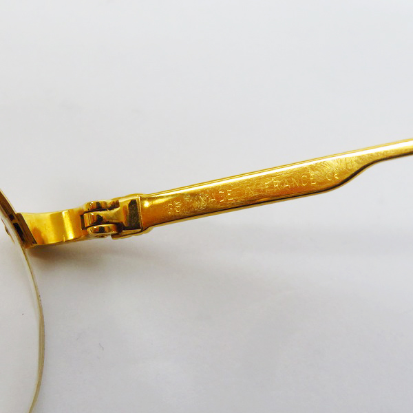 実際に弊社で買取させて頂いたCartier/カルティエ ハーフリム 度入り 眼鏡/メガネフレームの画像 5枚目