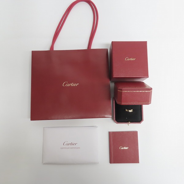 実際に弊社で買取させて頂いたCartier/カルティエ TRINITY RING/トリニティリング 3連 指輪  Au750/14号の画像 7枚目