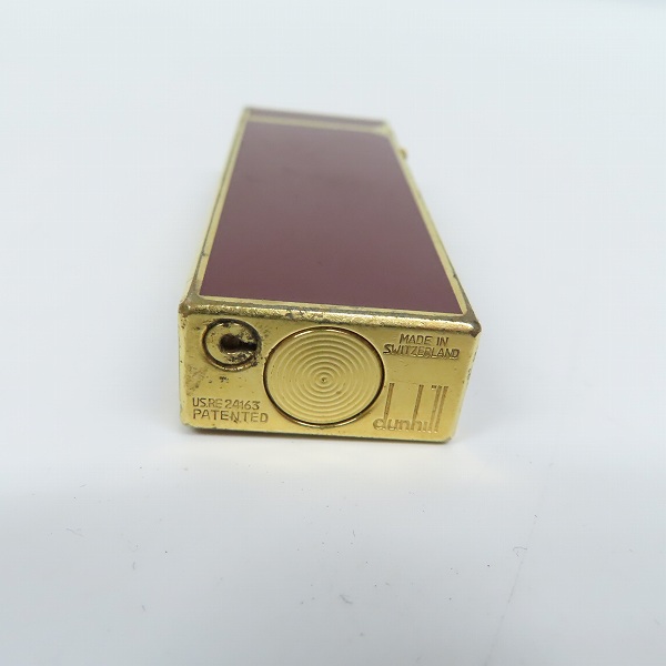 実際に弊社で買取させて頂いたdunhill/ダンヒル サイドローラーガスライター レッド×ゴールドの画像 5枚目