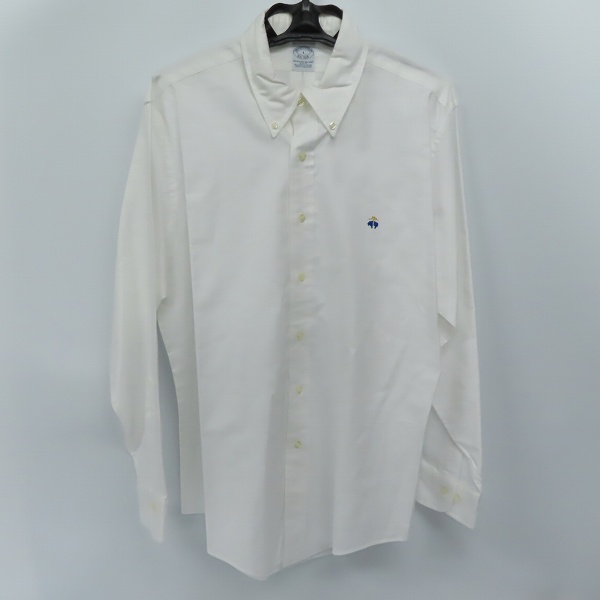 実際に弊社で買取させて頂いたBrooks Brothers/ブルックスブラザーズ ワンポイント 刺繍 オックスフォード ボタンダウンシャツ/L