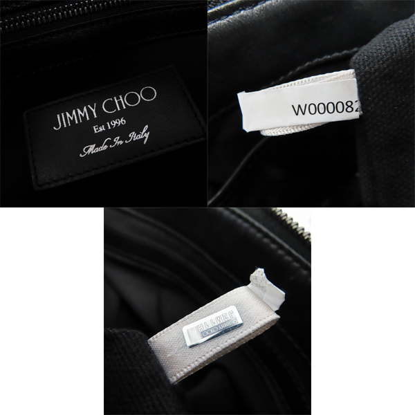 実際に弊社で買取させて頂いたJIMMY CHOO/ジミー チュウ DEREK/デレク サイドロゴ クラッチバッグの画像 4枚目