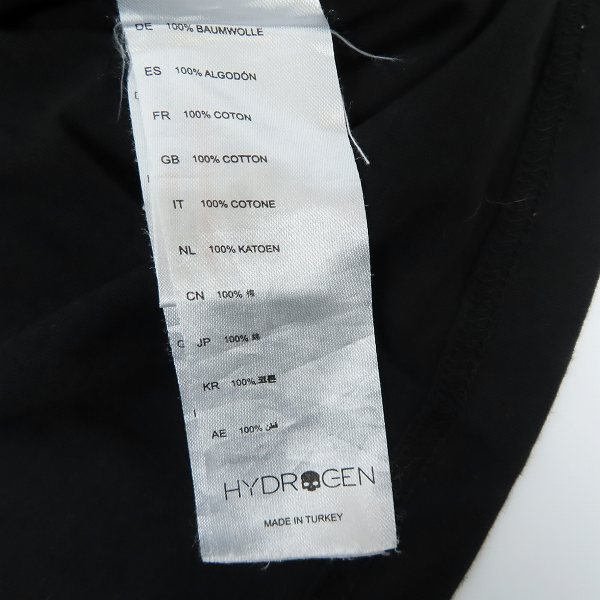 実際に弊社で買取させて頂いたHYDROGEN/ハイドロゲン スカルプリント 半袖Tシャツ/XSの画像 3枚目
