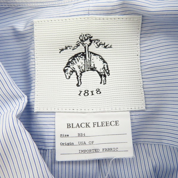 実際に弊社で買取させて頂いたBLACK FLEECE by Brooks Brothers/ブラックフリース ブルックスブラザーズ ボタンダウンストライプ長袖シャツ/BB4の画像 2枚目