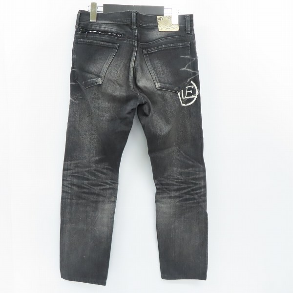実際に弊社で買取させて頂いたユニフォームエクスペリメント 16AW FIVE STAR SLIM-FIT STRETCH DAMAGED JEANS ストレッチデニム UE-167008 /31の画像 1枚目