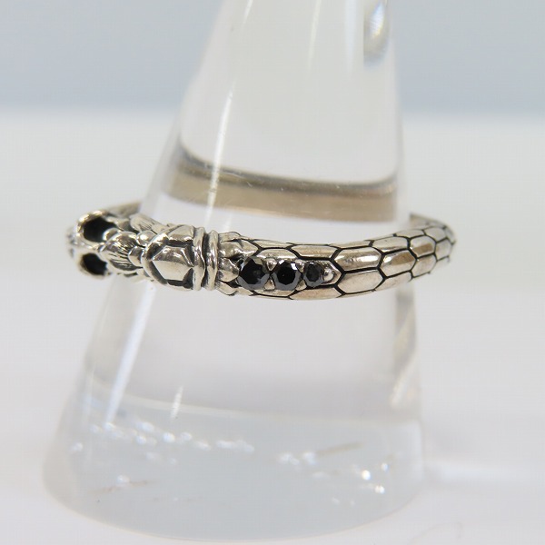 実際に弊社で買取させて頂いた【ギャラ付】Bloody Mary/ブラッディマリー 四神 - 玄武 リング ブラックダイヤ 25号の画像 7枚目