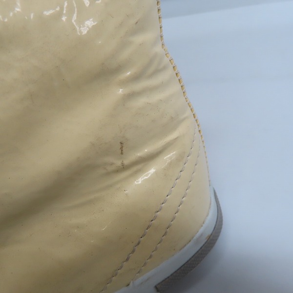 実際に弊社で買取させて頂いたPRADA/プラダ パテント ハイカット スニーカー 5731/38の画像 7枚目