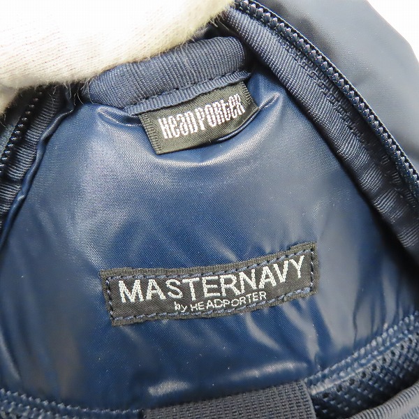 実際に弊社で買取させて頂いたHEAD PORTER/ヘッドポーター MASTERNAVY DAIPACK デイパック/バックパック/リュックサックの画像 4枚目