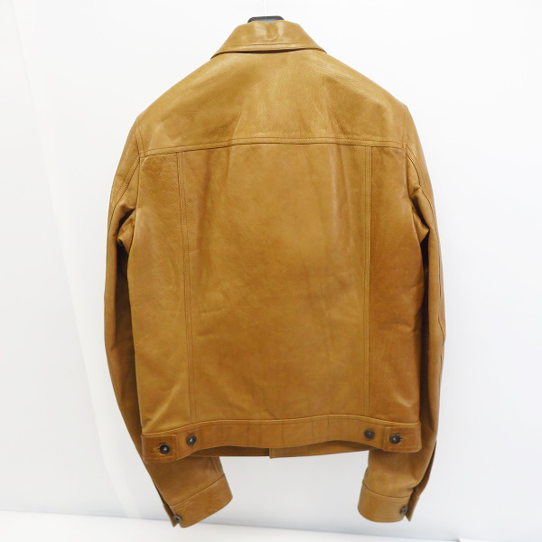 実際に弊社で買取させて頂いたRick Owens/リックオウエンス 16AW WORKER JKT/カーフレザー ジャケット RU16F6770/48の画像 1枚目