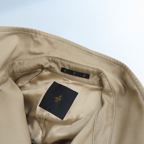 実際に弊社で買取させて頂いたato/アトウ ダブルトレンチコート/46の画像 6枚目