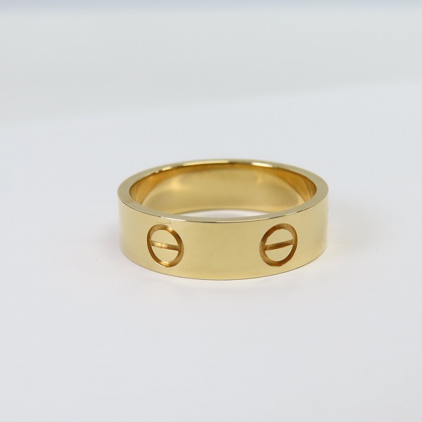 実際に弊社で買取させて頂いた【ギャラ付き】Cartier/カルティエ LOVE ミニラブ リング  ゴールド/56の画像 1枚目