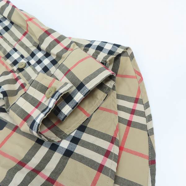 実際に弊社で買取させて頂いた【JPタグ】BURBERRY/バーバリー 19SS ロゴプリントノバチェック長袖シャツ 8017567/Mの画像 7枚目