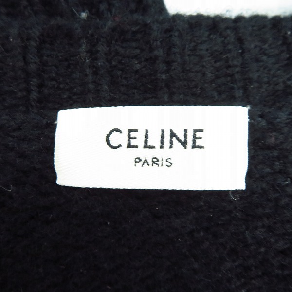 実際に弊社で買取させて頂いた【JPタグ】CELINE/セリーヌ 21SS エディ期 マウスロゴ刺繍ルーズクルーネックセーター 2A04L714M/Mの画像 2枚目