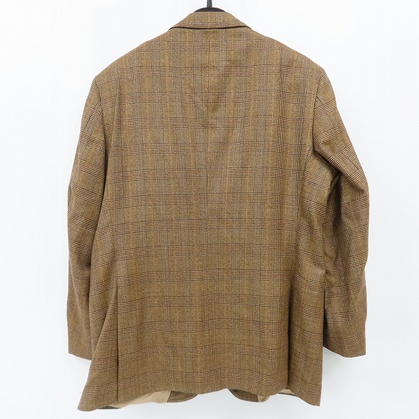実際に弊社で買取させて頂いたBROOKS BROTHERS/ブルックスブラザーズ グレンチェック 3B テーラードジャケット ブラウン/40Sの画像 1枚目