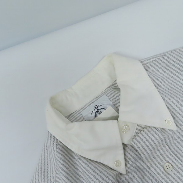 実際に弊社で買取させて頂いた【未使用】BLACK FLEECE by Brooks Brothers/ブラックフリース ブルックスブラザーズ ストライプシャツ/BB3の画像 5枚目