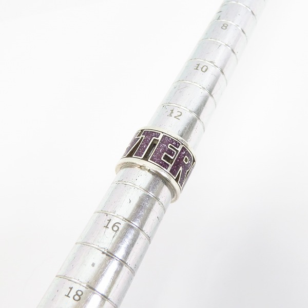 実際に弊社で買取させて頂いたHysterics/ヒステリックス ロゴデザイン シルバーリング 14号の画像 7枚目