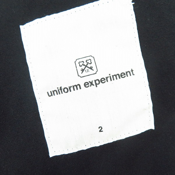 実際に弊社で買取させて頂いたuniform experiment/ユニフォームエクスペリメント MOVE FIT 2 BUTTON JACKET テーラードジャケット UE-178005/2の画像 2枚目
