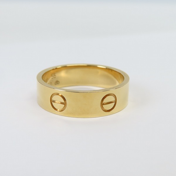 実際に弊社で買取させて頂いた【ギャラ付き】Cartier/カルティエ LOVE ミニラブ リング  ゴールド/56の画像 2枚目