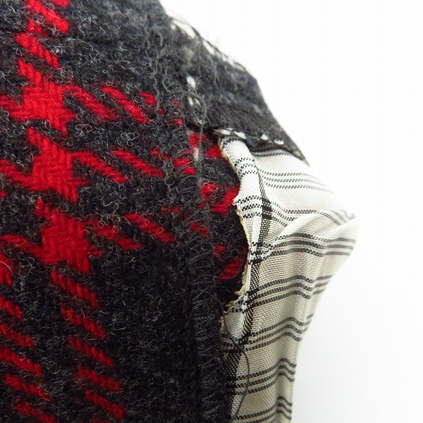 実際に弊社で買取させて頂いたBROOKS BROTHERS/ブルックスブラザーズ ウールチェックパンツ グレー×レッド/BB3の画像 6枚目