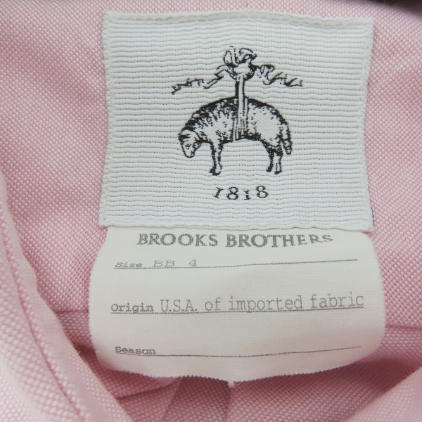 実際に弊社で買取させて頂いたBLACK FLEECE by Brooks Brothers/ブラックフリース  バイ ブルックスブラザーズ 長袖 B.D.シャツ ピンク BB4の画像 2枚目