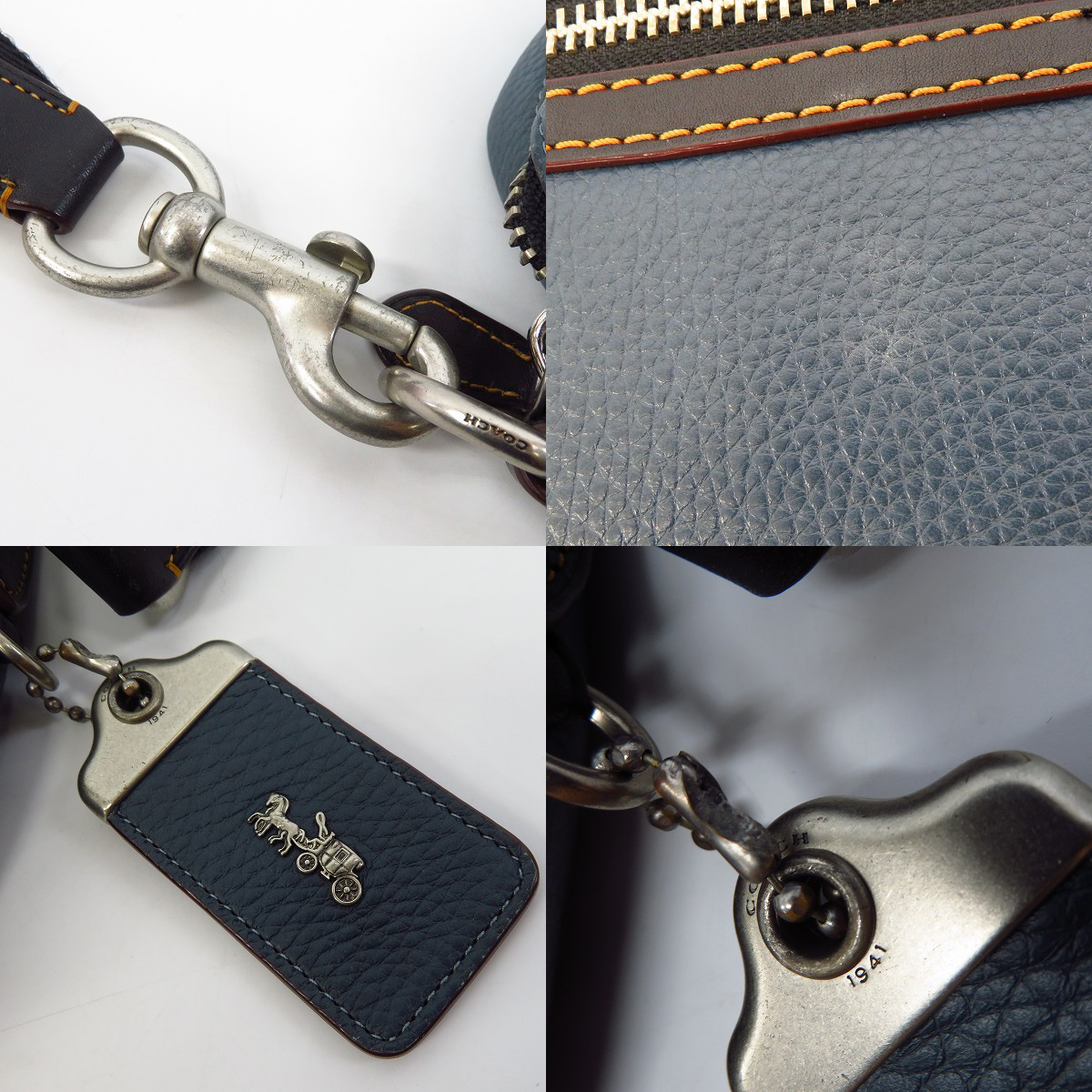 COACH/コーチ ディラン グラブタン ペブルレザー ショルダーバッグ 