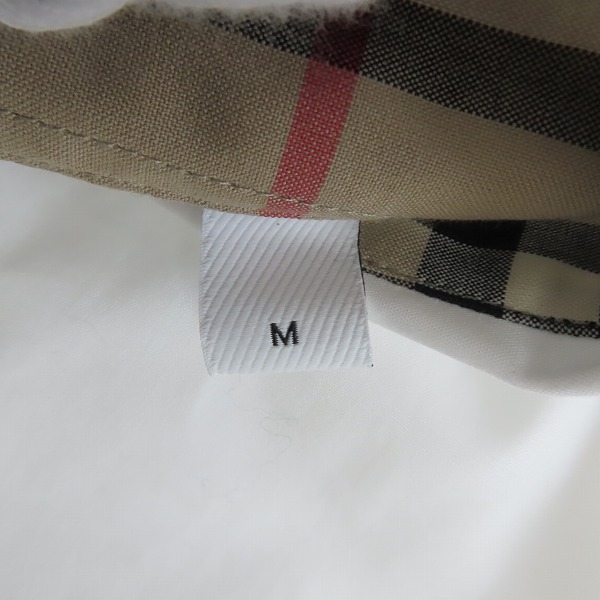 実際に弊社で買取させて頂いたBURBERRY/バーバリー SHERWOOD スリムフィット モノグラムモチーフ チェック柄切替長袖シャツ 8032308/Mの画像 3枚目