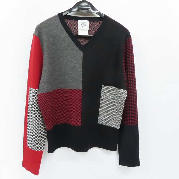 実際に弊社で買取させて頂いたBLACK FLEECE by Brooks Brothers/ブラックフリースブルックスブラザーズ ウール Vネック ニットセーター/BB3