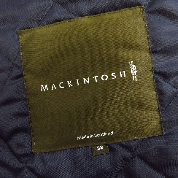 実際に弊社で買取させて頂いたMACKINTOSH/マッキントッシュ キルティング ジャケット/38の画像 2枚目
