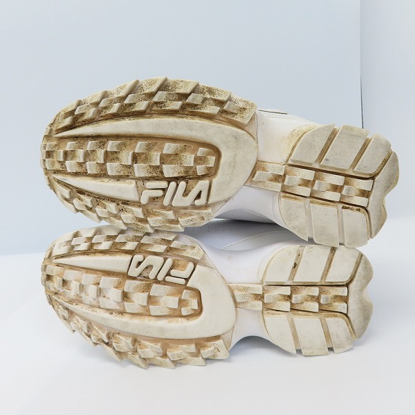実際に弊社で買取させて頂いたFILA/フィラ DISRUPTOR 2/ディスラプター 2 スニーカー FS1HTA1071X WWT/24.5の画像 2枚目