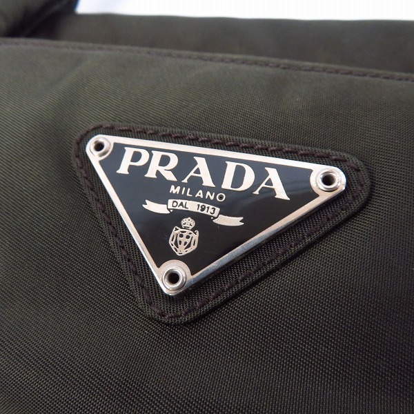 実際に弊社で買取させて頂いたPRADA/プラダ 三角ロゴプレート ナイロンハンドバッグ/ショルダーバッグ 2点セットの画像 6枚目