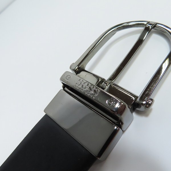 実際に弊社で買取させて頂いたHUGO BOSS/ヒューゴボス レザーベルト ブラックの画像 1枚目