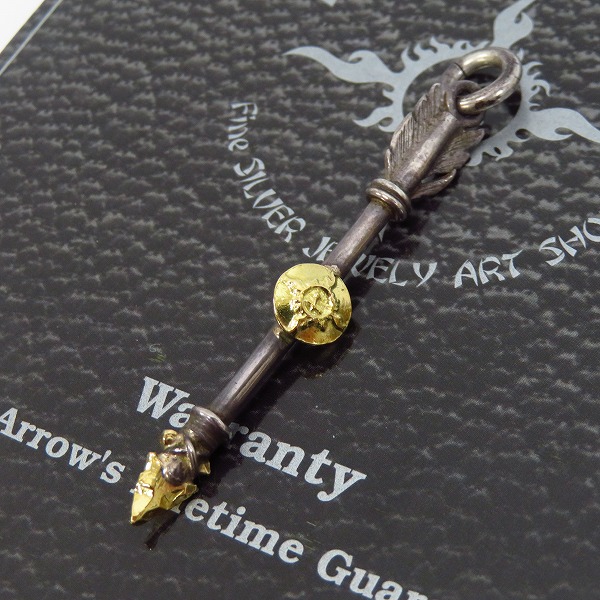 実際に弊社で買取させて頂いた【ギャラ付き】FIRST ARROWS/ファーストアローズ K18付 矢じりK18ファーストアロー ペンダント P-192